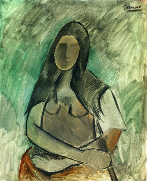 Pablo Picasso Classical Oil Paintings Seated Woman Expressionism - Click Image to Close